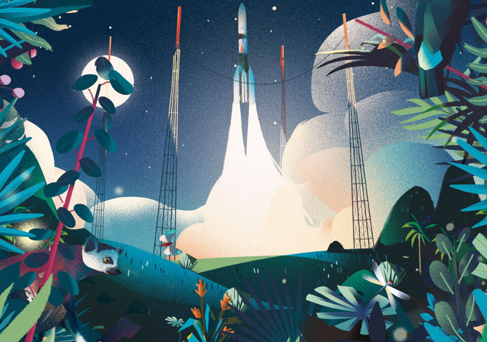 ESA Korou – Marianna Tomaselli – Animated Illustration